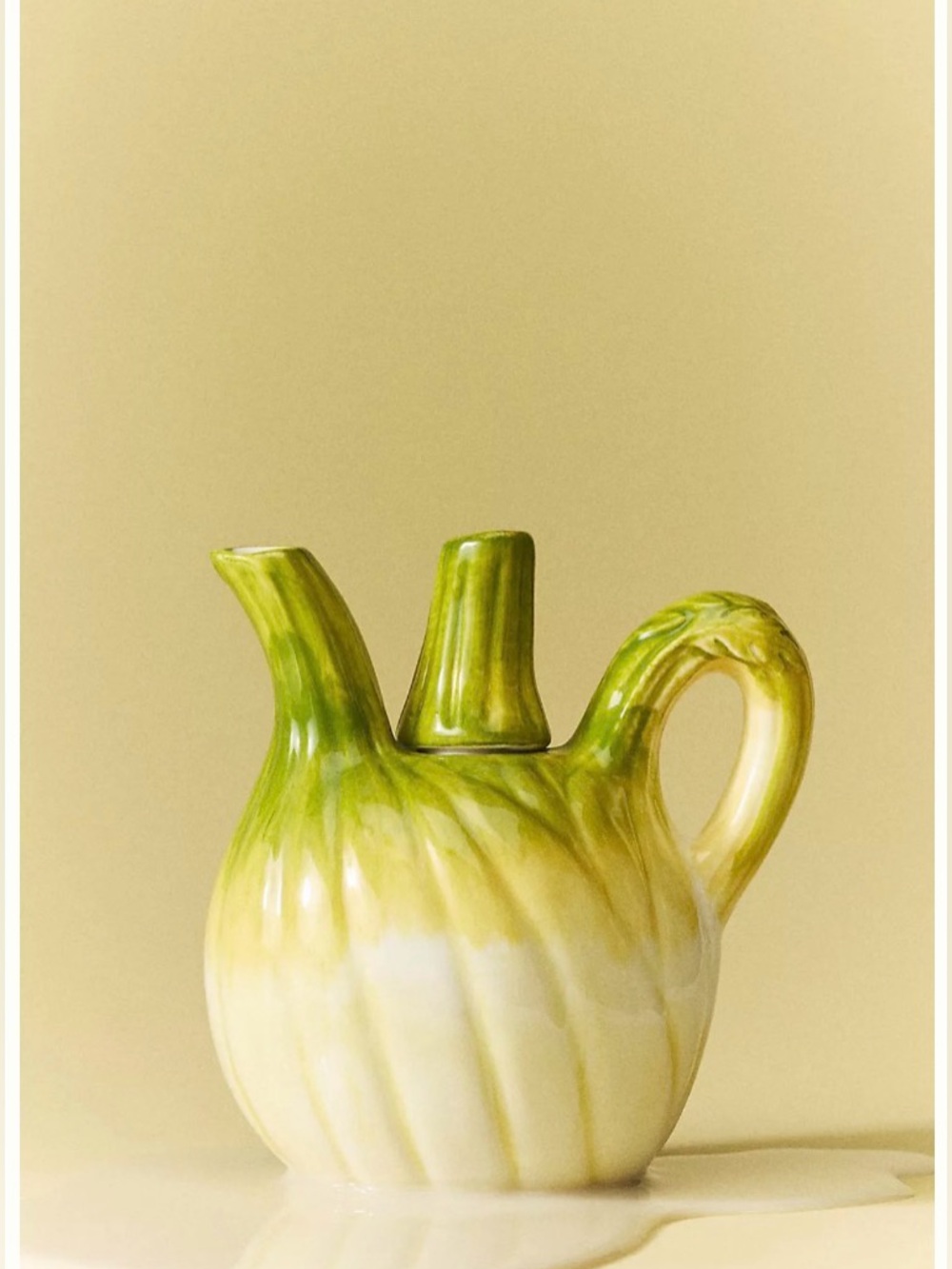 Anthropologie NWT Damson Madder Stoneware Fennel Creamer